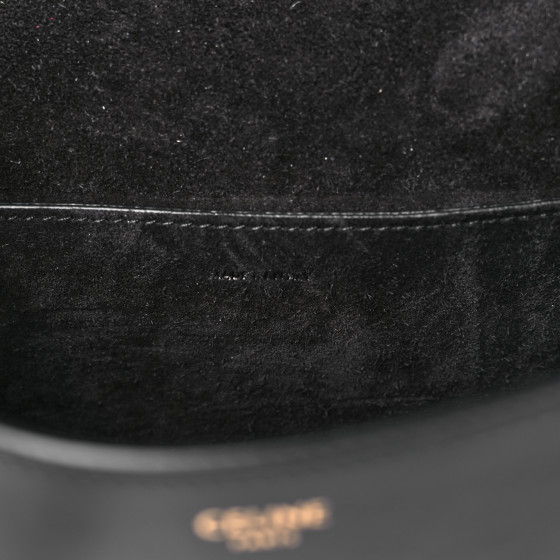 セリーヌ トリオンフ FOLCO CUIR スムースカーフスキン 黒 CELINE セリーヌ フォルコ キュイル トリオンフ ショルダー