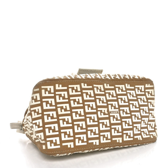 FENDI Zucchino Embellished Mini Mama Baguette Beige 1586129