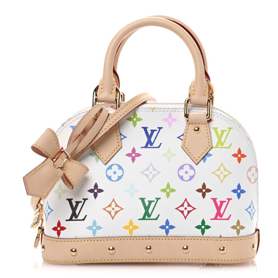 LOUIS VUITTON LV x TM Monogram Multicolor Alma BB White