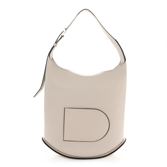 【DELVAUX直営店】Pin Hobo GM DELVAUX Taurillon Soft Pin Hobo GM Sesame 1577105 | FASHIONPHILE