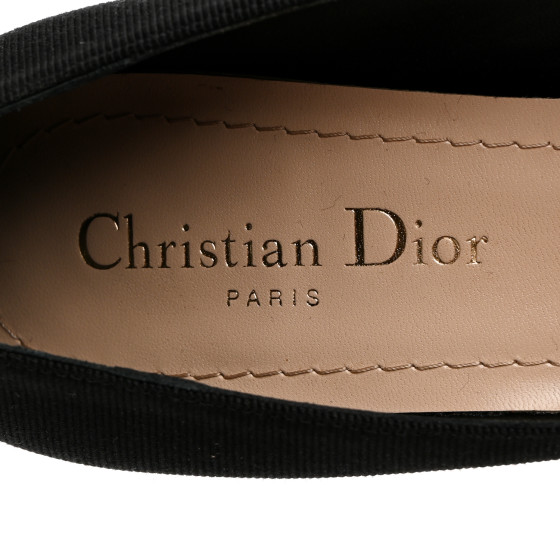 パンプス Adiorable swin Fringe Grosgrain Pumps 80MM Adiorable Slingback Pump Black Fringed Grosgrain | DIOR