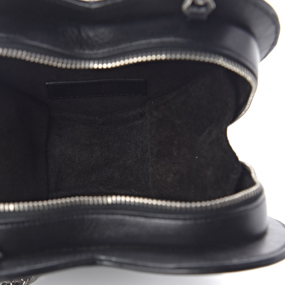 SAINT LAURENT Calfskin Star Studded Small Love Heart Chain