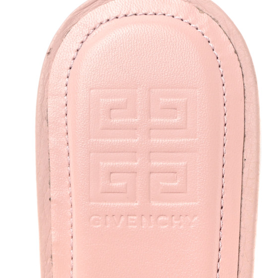 GIVENCHY Calfskin G Chain Slingback Mules 37.5 Pink 1522441