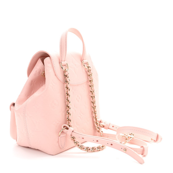 LOUIS VUITTON Empreinte Monogram Backup Backpack Pink Opale