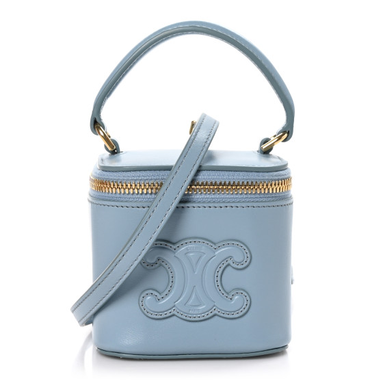 ショルダーバッグ・ポシェット × ヴィンテージ(中古) Celine Triomphe Mini Vanity Case CELINE Smooth Calfskin Cuir Triomphe Mini Vanity Case Tan