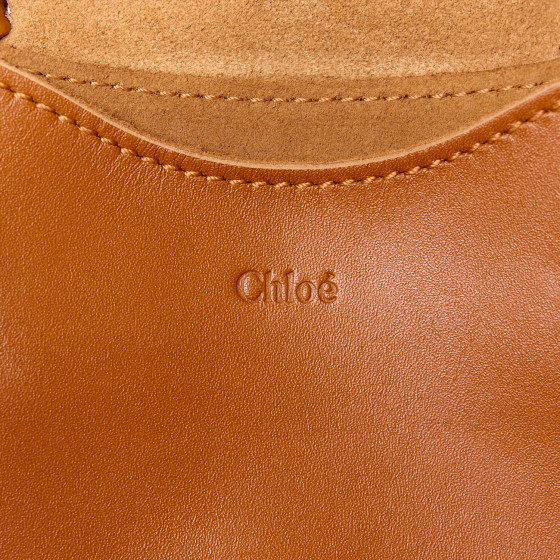 【送料&関税込】ChloAC Caramel Small Mony Handbag CHLOE Calfskin Small Mony Tote Caramel Brown 1524715