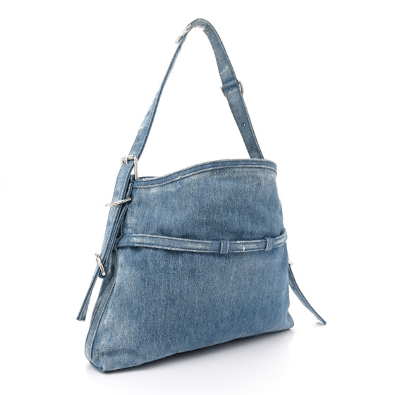 【GIVENCHY】ヴォワイユーバッグ ミディアム ウォッシュドデニム GIVENCHY Washed Denim Medium Voyou Bag Medium Blue 1521011