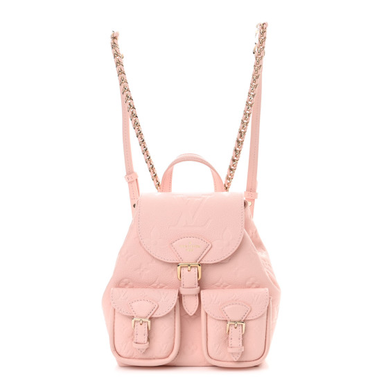 送料込◆希少【LOUIS VUITTON】Back Up Pink Quartz Pink Beige LOUIS VUITTON Empreinte Monogram Backup Backpack Pink Opale
