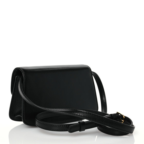 THE ROW Smooth Calfskin The Sofia E/W Crossbody Black