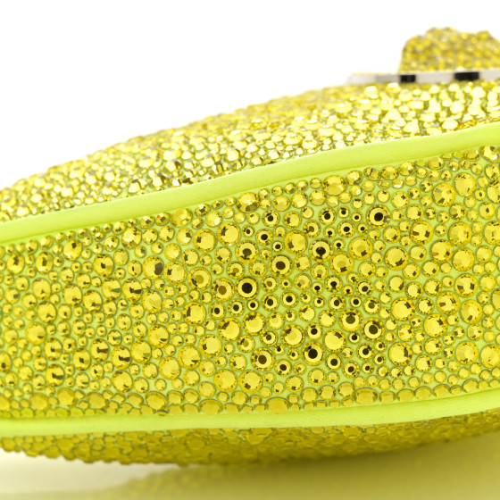 VERSACE Crystal La Medusa Mini Repeat Hobo Tropical Yellow