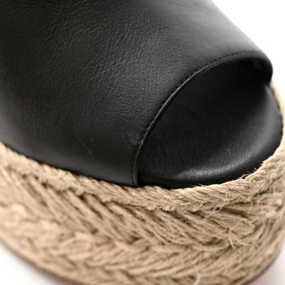 CHRISTIAN LOUBOUTIN Calfskin Ariella Zeppa 130 Espadrille