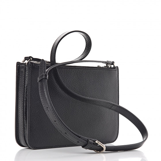 BURBERRY　バッグ Burberry Vintage Check/Black Leather Link Flap Shoulder Bag
