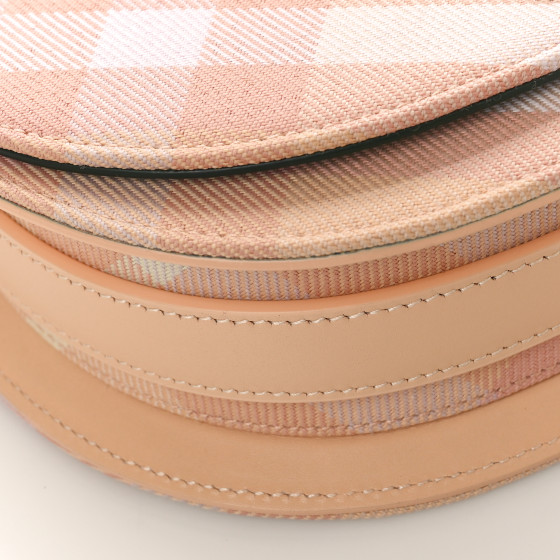 BURBERRY Jacquard Check Mini Rocking Horse Crossbody Peach