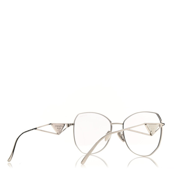 小物 PRADA SPR57A PRADA Metal Symbole Triangle Logo Sunglasses SPR57Y Grey