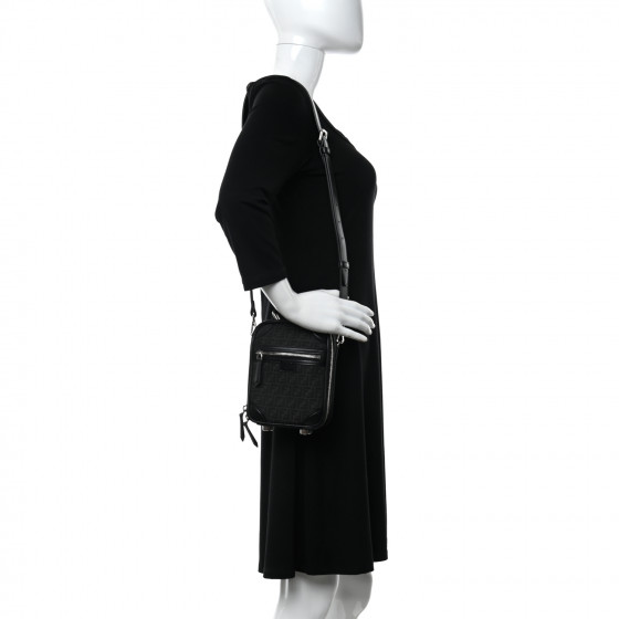 FENDI Recycled Fabric Jacquard Vitello Astro Micro FF Mini