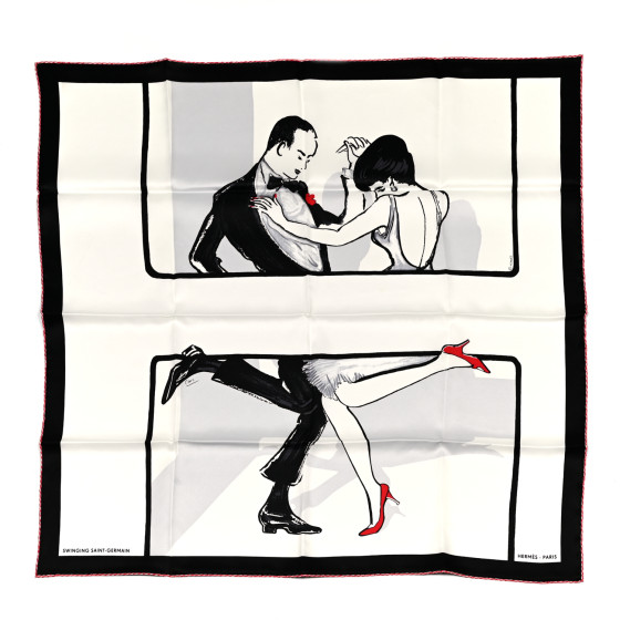 だんご　エルメス　カレ70 Swinging Saint-Germain Swinging Saint Germain 70cm Hermes Scarf - It's All Goode