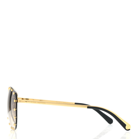 LOUIS VUITTON Damier Socoa Aviator Sunglasses Z0216U Silver