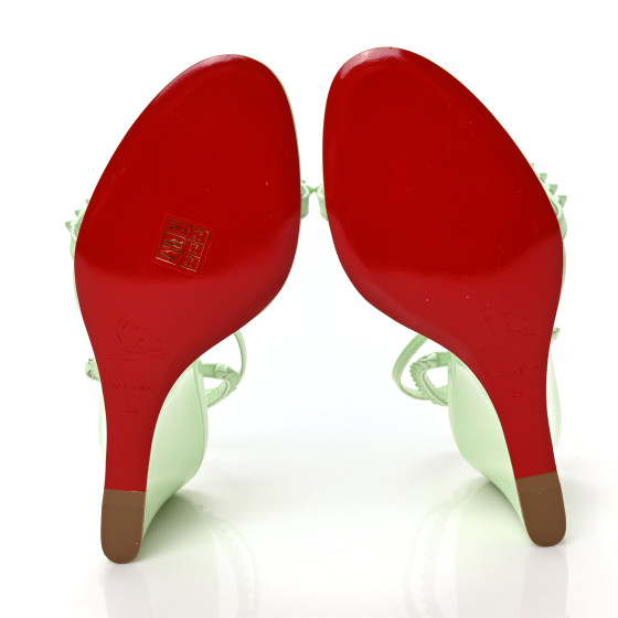 CHRISTIAN LOUBOUTIN Patent Calfskin So Me Spike 85 Wedge