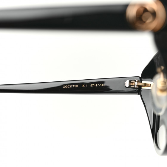 GUCCI GG Sunglasses GG0371SK Black 995469 | FASHIONPHILE