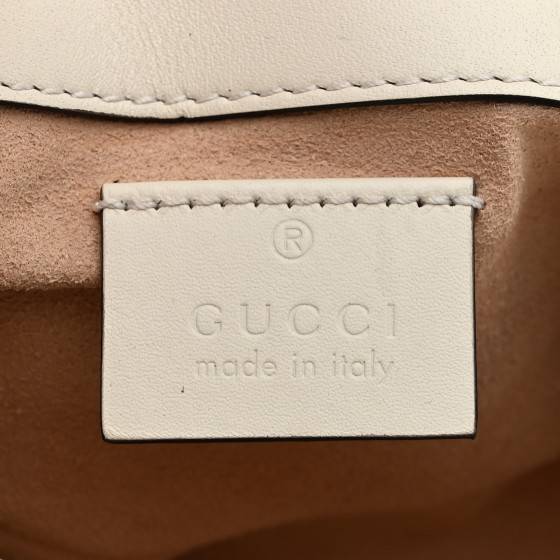GUCCI Calfskin Matelasse Super Mini GG Marmont Shoulder Bag