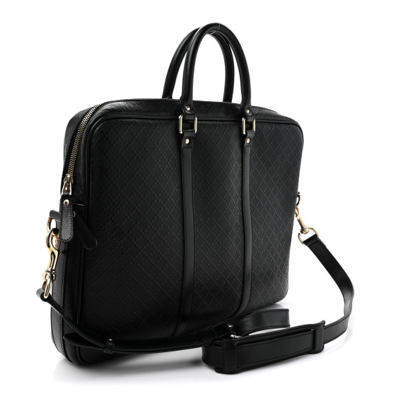 Gucci Diamante Briefcase グッチ ディアマンテ GUCCI Diamante Bright Leather Briefcase Travel Bag Orange 344357