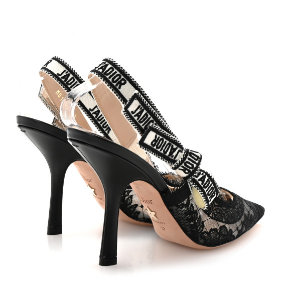 CHRISTIAN DIOR Lace Ribbon Rose Embroidered J'Adior