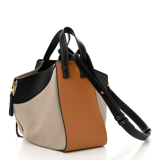 LOEWE HAMMOCK SMALL BAG ライトベージュ/ブラウン Small Hammock bag in soft grained calfskin Beige - LOEWE