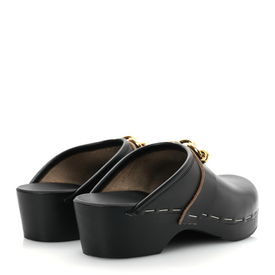 靴 Saint Laurent Buckled Leather Clogs 40 Saint Laurent Buckled Leather Clogs 40