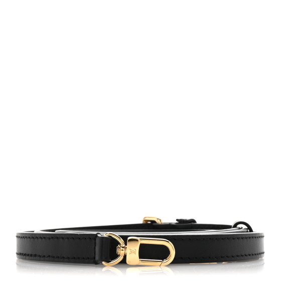 LOUIS VUITTON Calfskin 16mm Adjustable Shoulder Strap Black