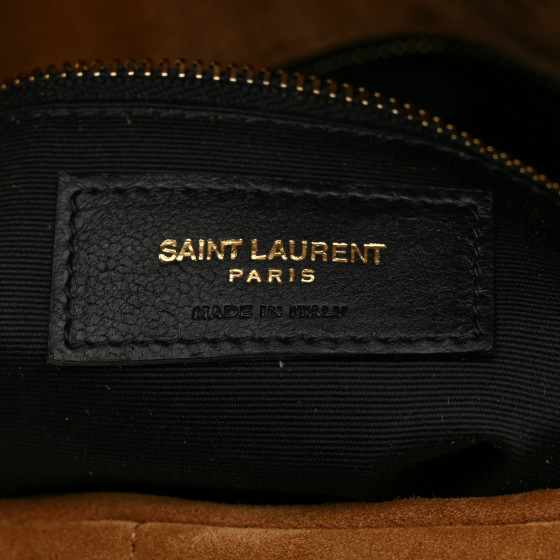 小物 Saint Laurent SAINT LAURENT Suede Calfskin Quilted Small Loulou Puffer