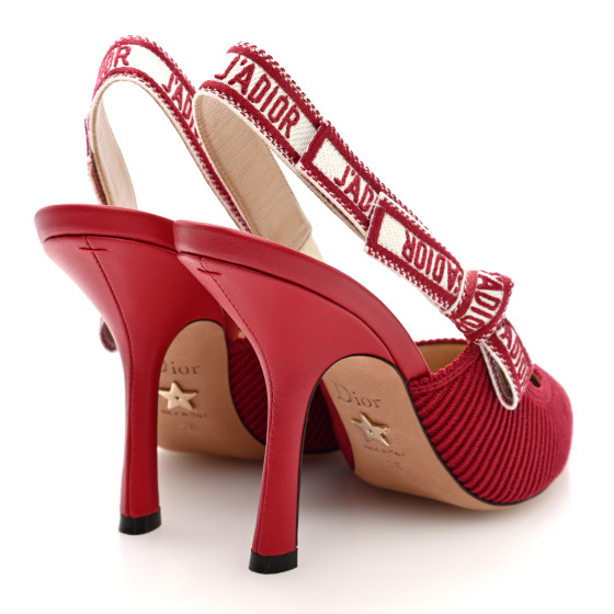 CHRISTIAN DIOR Technical Canvas Ribbon J Adior Slingback
