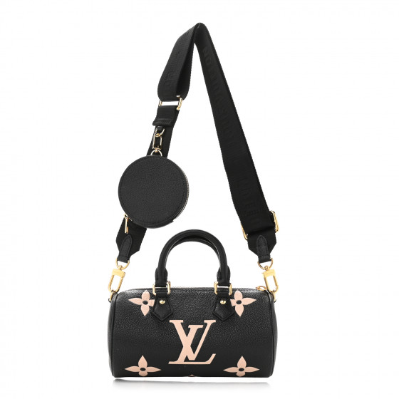 LOUIS VUITTON Empreinte Monogram Giant Papillon BB Black Beige