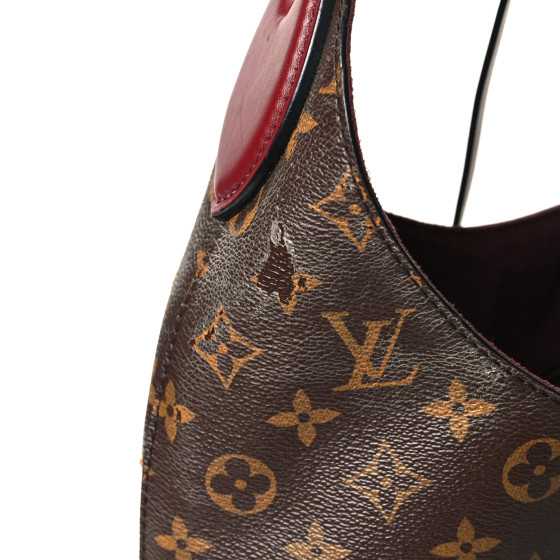 LOUIS VUITTON Monogram Flower Hobo Bordeaux 1620794