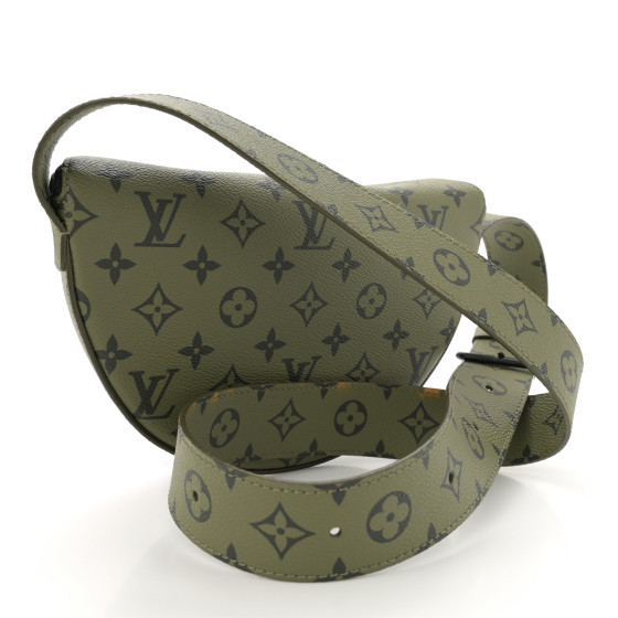 LOUIS VUITTON Monogram Eclipse LV Moon Crossbody Khaki Green