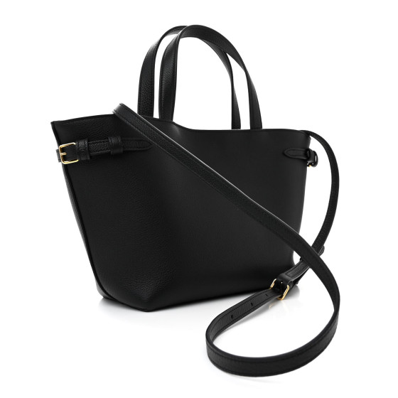 希少 入手困難♪【CELINE】ミニ カバ Anais Cuir Triomphe black MINI CABAS ANAIS CUIR TRIOMPHE in Grained calfskin - BLACK