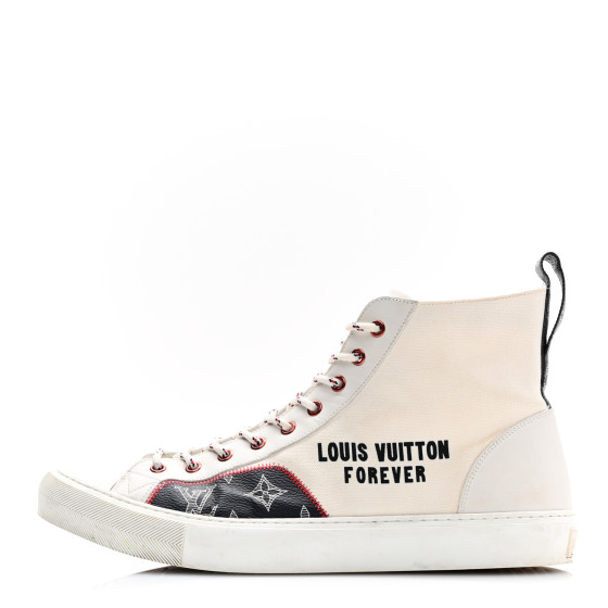 ルイヴィトンLOUIS VUITTON18AW FOREVERスニーカー LOUIS VUITTON Canvas LV Forever Mens Tattoo Sneaker Boots