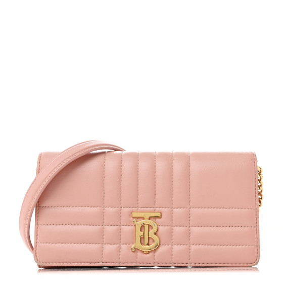 【BURBERRY】LOLA CHAIN WALLET Burberry Black Quilted Leather Lola Wallet on Chain Bag
