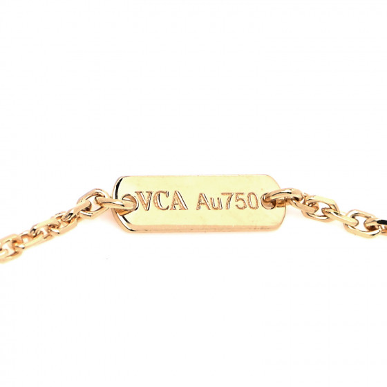 [VANCLEEF&ARPELS]VCARD38600 タイガーズアイ Vintage Alhambra pendant 18K yellow gold, Tiger Eye - Van