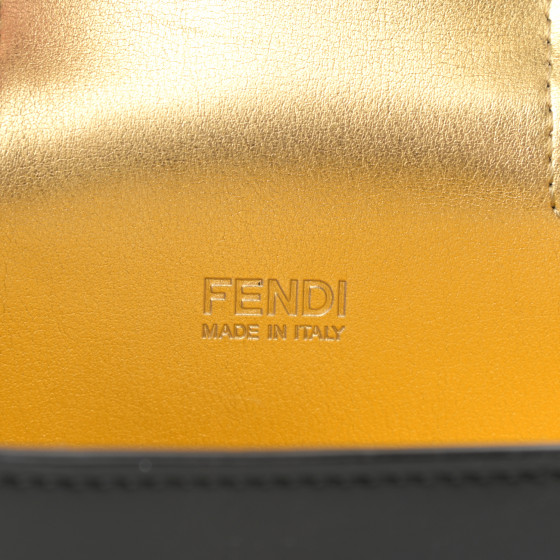 FENDI Vitello King Mini Cookie Hobo Bag Black 1038629