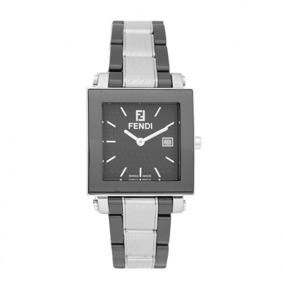 FENDI Stainless Steel Ceramic 30mm Orologi Quartz Watch
