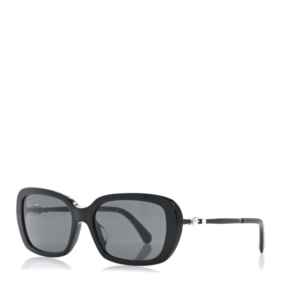 CHANEL Pearl Square Polarized Sunglasses 5427-H-A Black