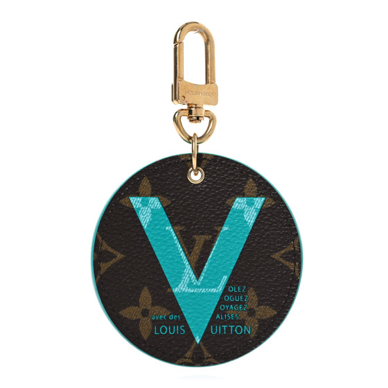 (*店様 Louis Vuitton ブルー キーホルダー LOUIS VUITTON Monogram Illustre V Bag Charm Key Ring