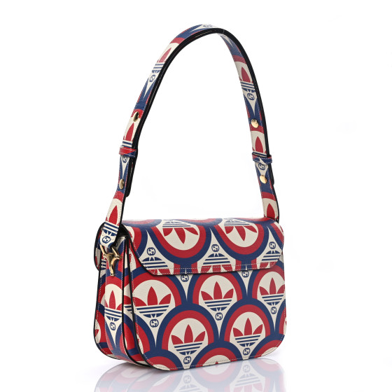 GUCCI X ADIDAS Shangai Calfskin Web Trefoil Interlocking G