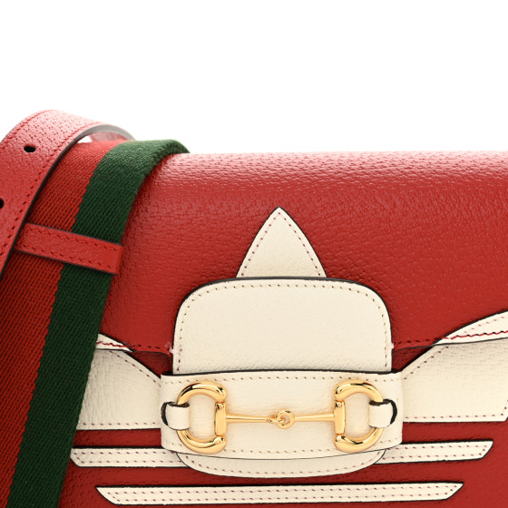 GUCCI X ADIDAS Textured Dollar Calfskin Web Trefoil Mini