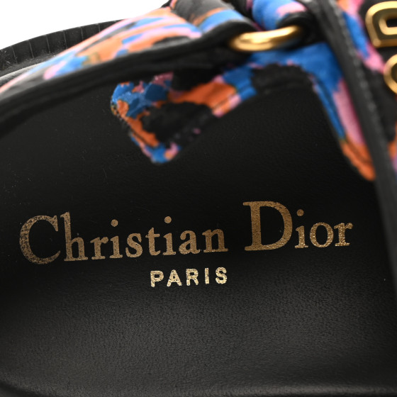 CHRISTIAN DIOR Technical Fabric Mizza Print Dioract Sandals