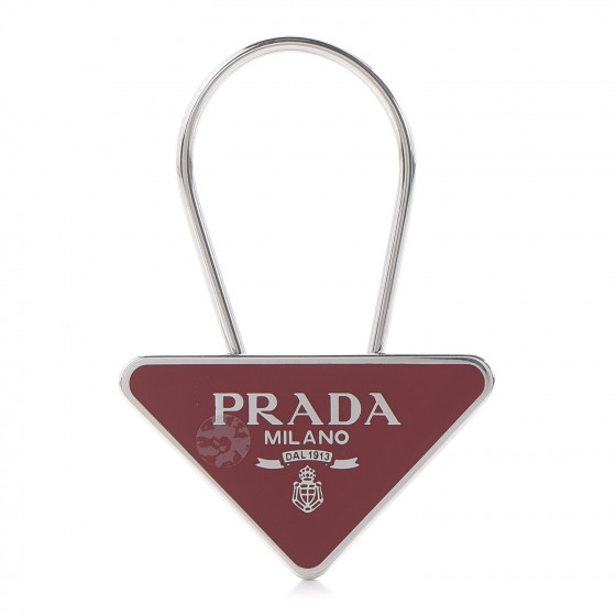 【関税＆送料込み】Prada Keychains With Logo Prada Logo Metal Key Ring (Keychains) IFCHIC.COM