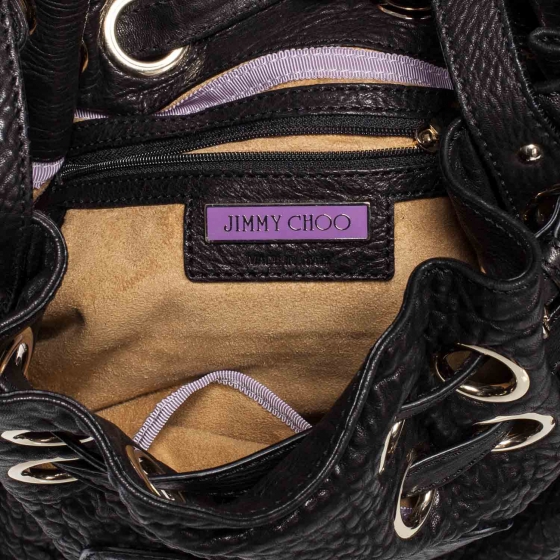 JIMMY CHOO Leather Ramona Bag Black 35150 | FASHIONPHILE