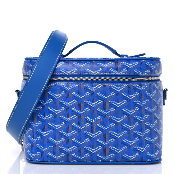 GOYARD Goyardine Muse Vanity Case Sky Blue 1352545