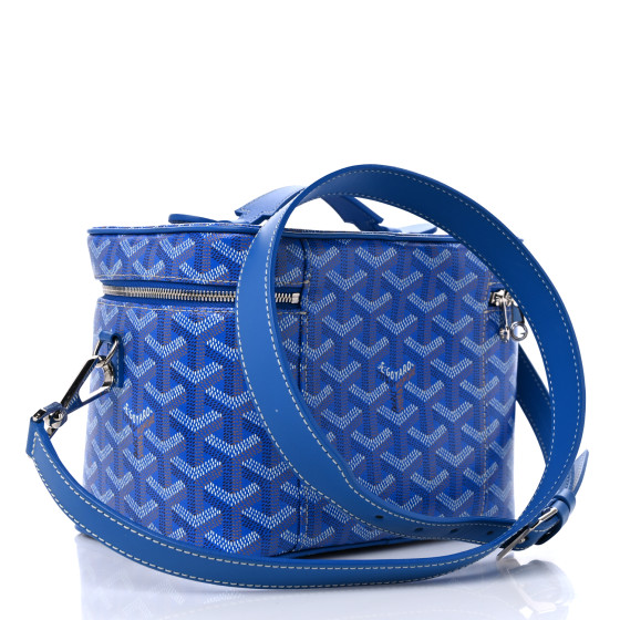 GOYARD Goyardine Muse Vanity Case Sky Blue 1352545
