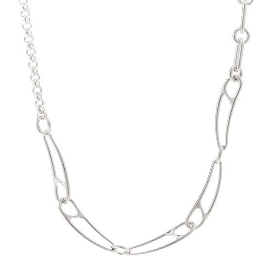 HERMES シルバーネックレス Chaine d'ancre Punk HERMES エルメス ネックレス CHAINE DANDRE PUNK 44cm
